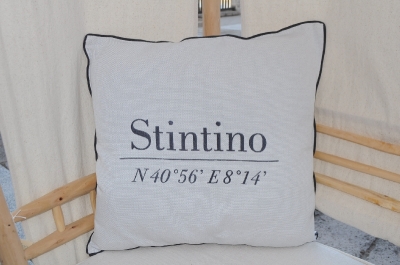 cuscino ricamo coordinate 60x60 cordoncino grigio